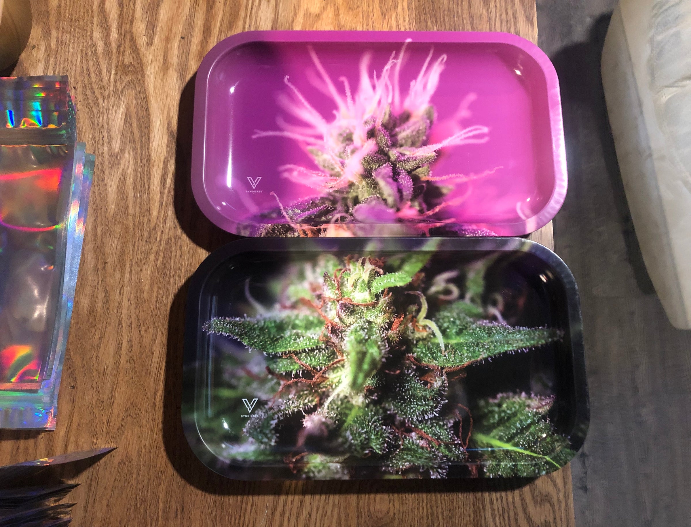 Rick and Morty Metal Rolling Trays - Small (7 in x 5.75 in x 0.5 in)